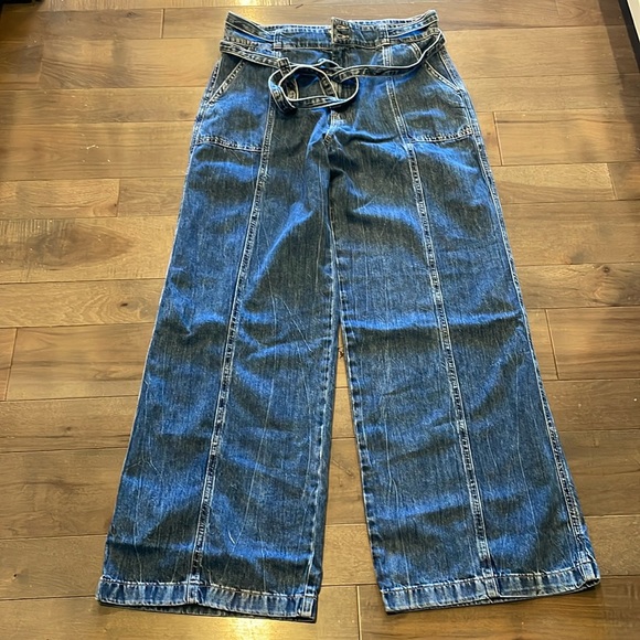 NWT Hudson Tie Waist Wide Leg Trouser Size 33